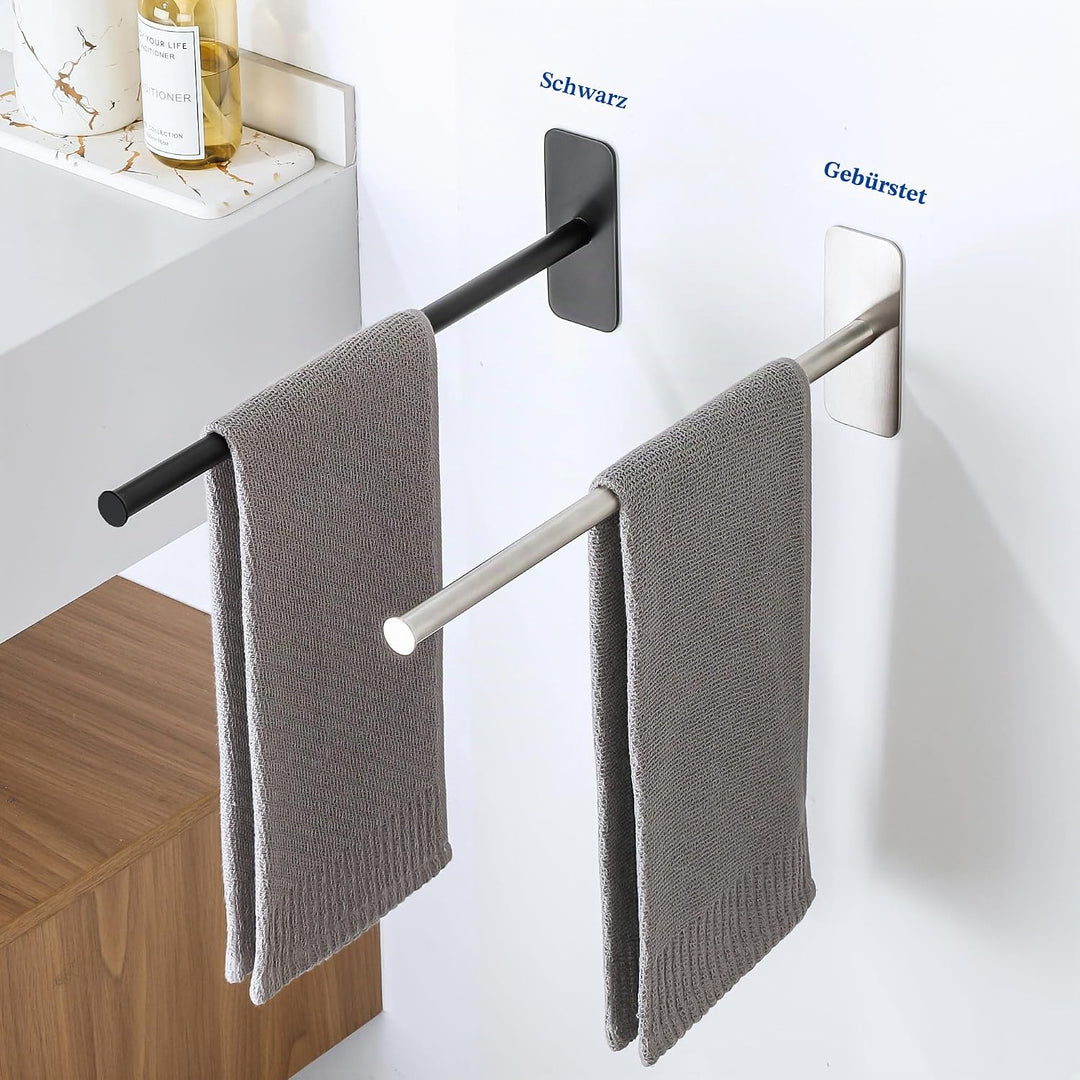 SAYAYO Handtuchhalter Ohne Bohren Handtuchhalter Gebürstet Handtuchstange Selbstklebend Wandmontage