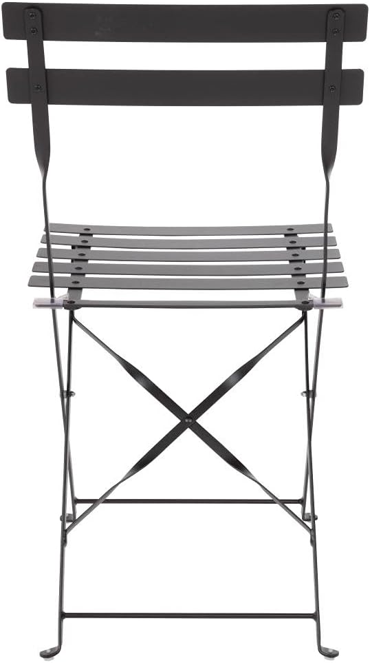 Bolero stalen stoelen zwart (Box 2), 800(H) x 387(W) x 471(D)mm Schwarz, Schwarz