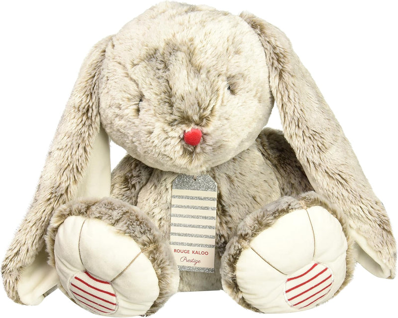 Kaloo - Rouge Kaloo - 55 cm Prestige Grey Léo The Rabbit - Small Silky-Furred Soft Toy - Big-Eared R