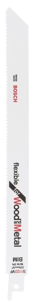 Bosch Accessories Bosch Professional 25 Stück Säbelsägeblatt S 1122 VF Flexible for Wood and Metal (