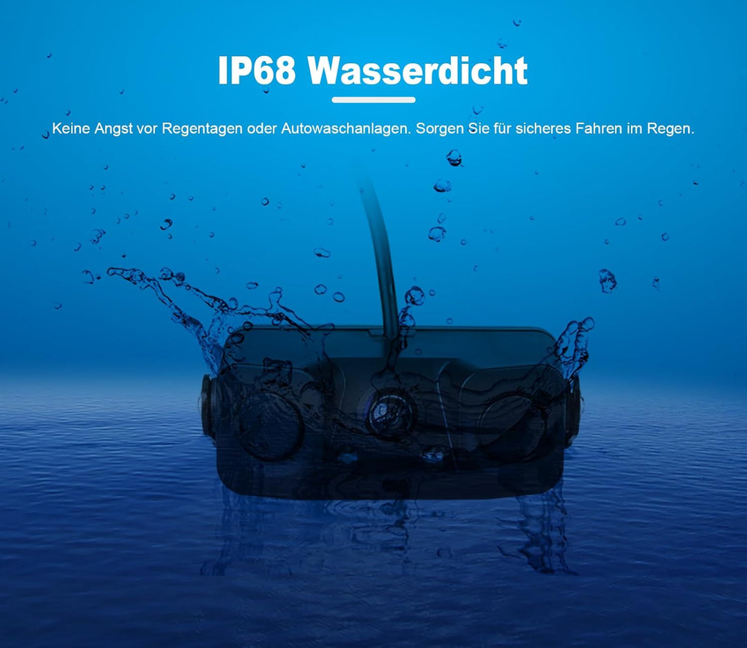 ERISIN AHD 1080P Rückfahrkamera mit Parksensor, Rückfahrkamera-Assistent für Autos, 150-Grad-Blickwi