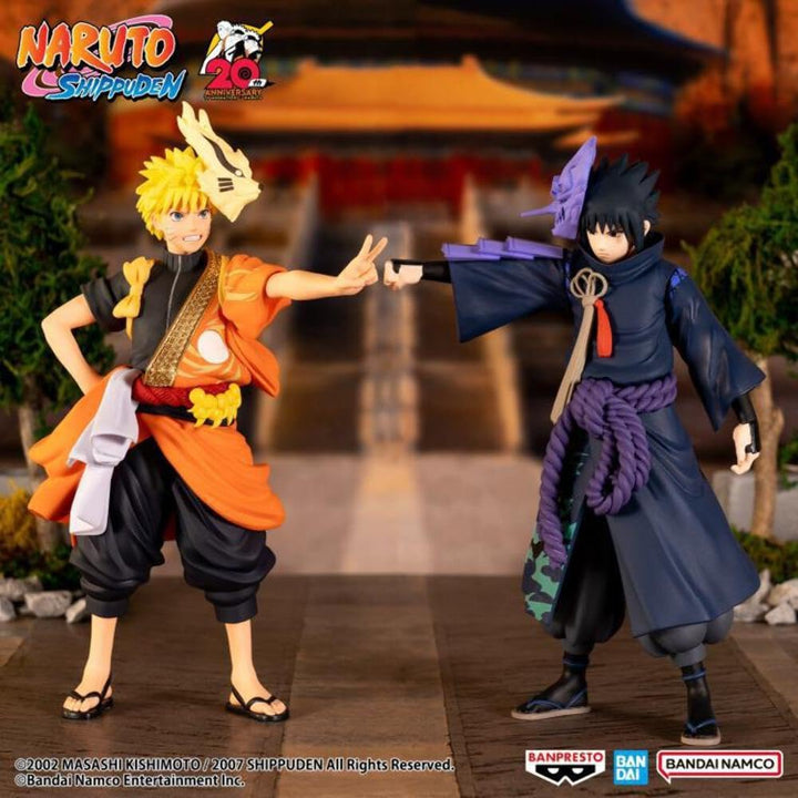 BANPRESTO, Sasuke Uchiha Naruto Shippuden Actionfigur (Animation 20Th Anniversary Costume), 16 cm, M