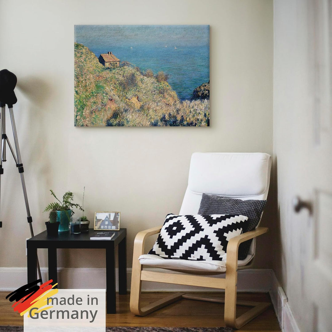 ARTland Leinwandbilder Wandbild Bild auf Leinwand 60x45 cm Wanddeko Landschaften Meer Strand Das Hau