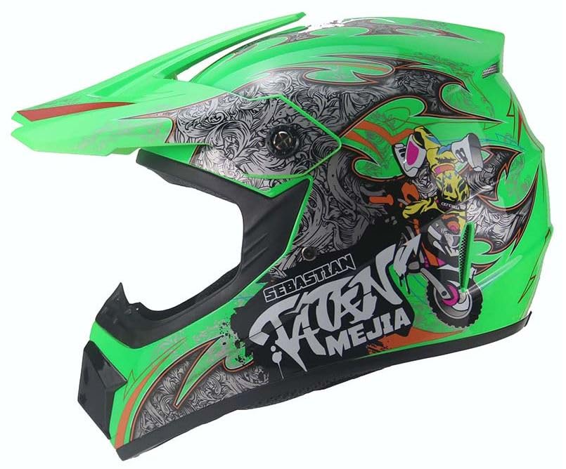 Kinder Crosshelm Mejia – Motorradhelm für Kinder, ABS-Schale, robuster Kinderhelm für Downhill, Quad