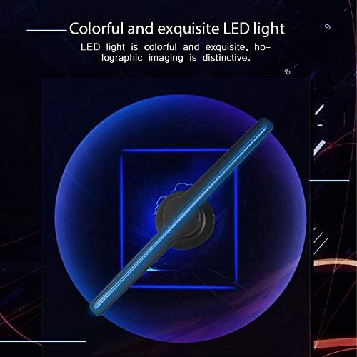 3D Hologramm Projektor, Tragbare LED Holographic Fan 176 ° Weitwinkel 450*224 HD Visuelle Werbung Di