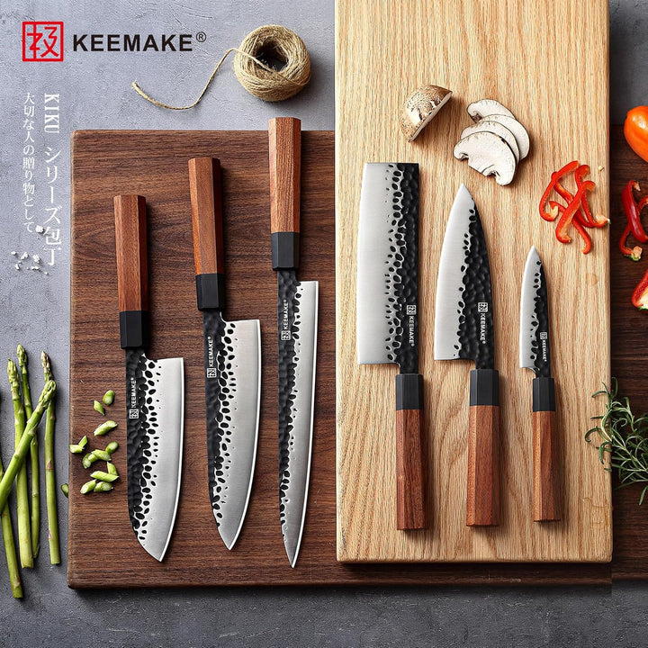 KEEMAKE Sashimi Sushi Messer, Japanisches Messer Fischmesser 25 cm Klinge aus hochwertigem Edelstahl