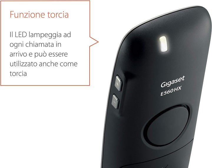 Gigaset E560 [Italienische Version] Ohne Sekretär, Ohne Sekretär