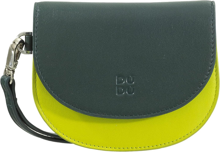 DUDU Damen-Portemonnaie aus Leder fürs Handgelenk, kleines fabiges Damen-Portemonnaie mit Münzfach,