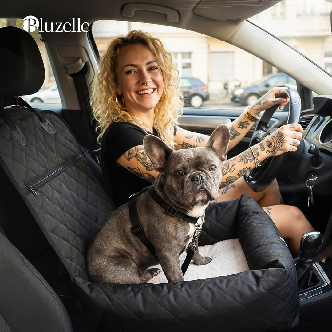 Hunde Autositz Auto Hundesitz, 2-in-1 Hundebett Hundekorb für kleine & mittelgrosse Hunde, Oxford St