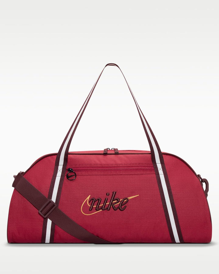 NIKE Damen-Sporttasche W NK Gym Club - Retro, Verstellbarer Schulterriemen, Tough Red/Mystic Dates/M