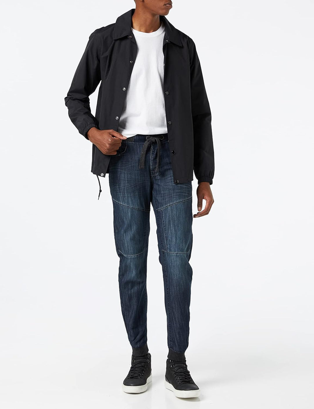 Enzo Herren Tapered Fit Jeans 32W / 32L Blau (Dark Stonewash Dark Stonewash), 32W / 32L Blau (Dark S