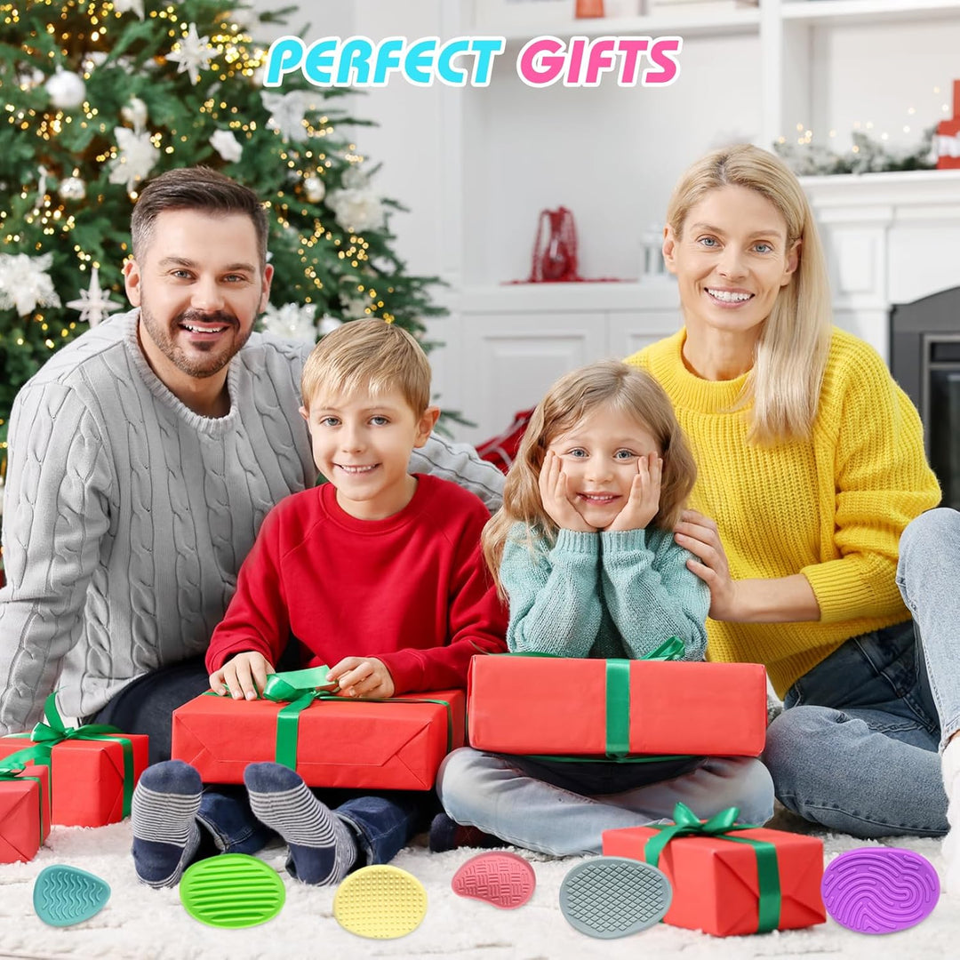 12 Stück Fidget Toys Sensory Stones Sensorik Spielzeug Anti Stress Kinder Sensorisches Spielzeug, Se