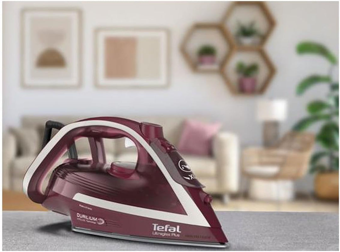 Tefal Ultragliss Plus FV 6820 Dampfbügeleisen, Bordeaux