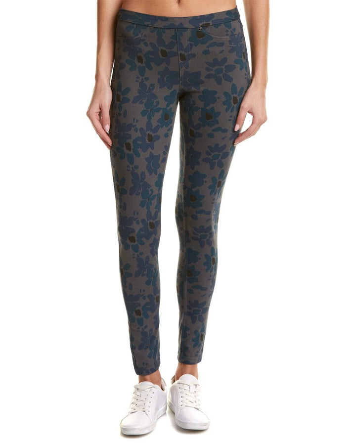 HUE Women's Original Jean Leggings, Gray Floral