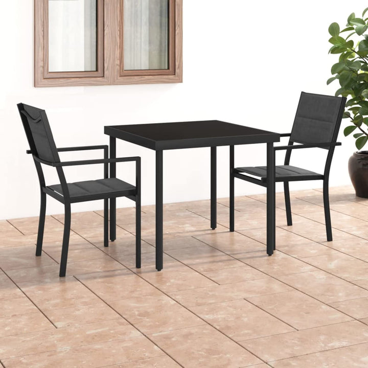 Yolola Balkonmöbel Set, Gartenmöbel-Set 3 TLG. inkl. 2 Stühle &amp; Tisch, Terrassenmöbelset Gartensitzg