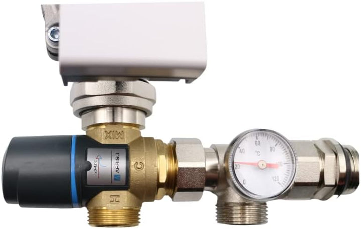 MD technic Pumpengruppe für Fussbodenheizung mit Wilo Yonos Pumpe und drei wege Mischer AFRISO Kvs 2