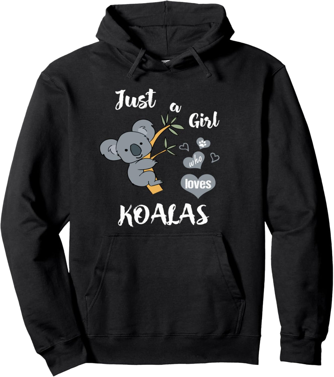 Nur ein Mädchen, das Koala-Koala-Bären liebt Pullover Hoodie