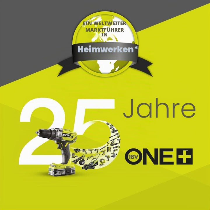 RYOBI 18 V ONE+ Akku-Handsauger RHV18-0 (bis zu 1.450 l/min Luftstrom, 600-ml-Staubbehälter, 34 Air