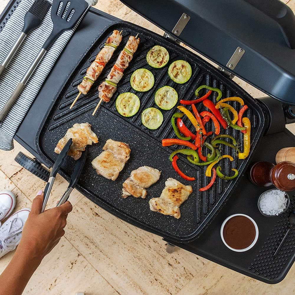 Cecotec Elektrischer Grill Perfect Country 2000 EasyMove. 2000 W, Mix- und Antihaft-Oberfläche, klap