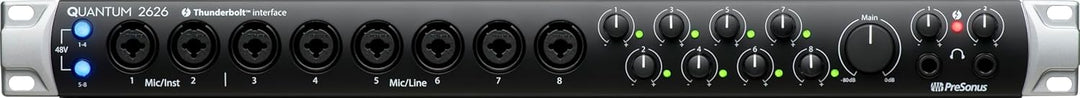 PreSonus Quantum 2626, 26x26, Thunderbolt 3, Geringe Latenz Audio-Interface mit Software-Bundle inkl