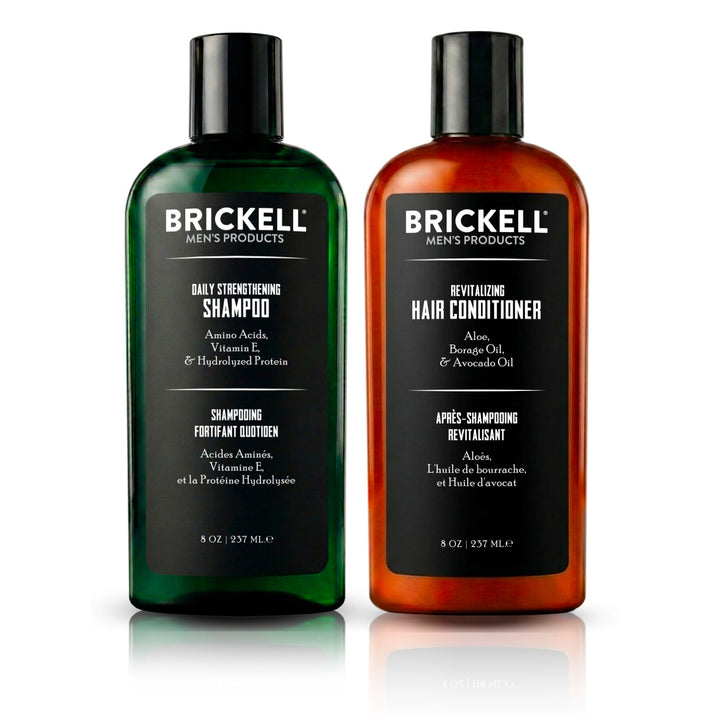 Brickell Men’s Daily Revitalizing Hair Care Routine - Shampoo mit Minze und Teebaumöl und Stärkender