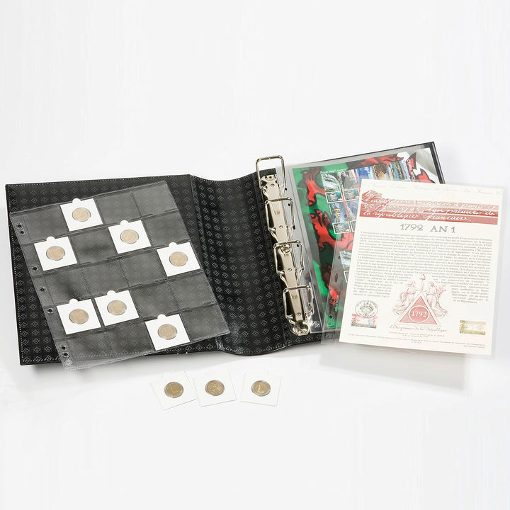 Leuchtturm 318152 Ringbinder Grande - Münz-Sammelalbum im Classic-Design GIGANT - inkl. Schutzkasset
