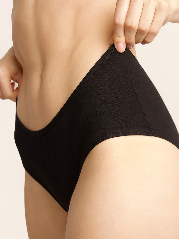 INNERSY Unterhosen Damen Baumwolle Atmungsaktive Hipster Unterwäsche Basic Bequem Panties 6er Pack X