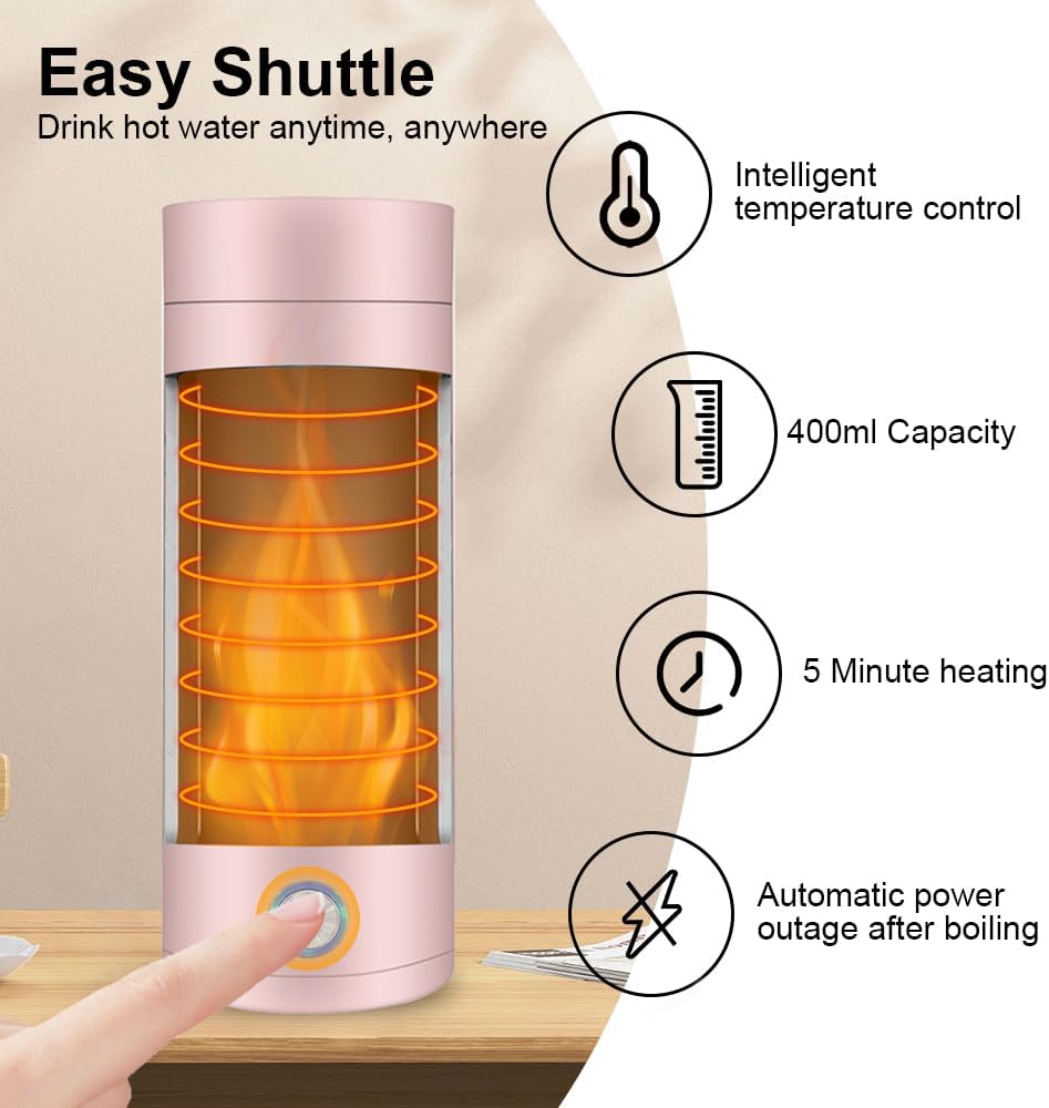 3-in-1 Tragbarer Wasserkocher aus 304 Edelstahl - 5 Minutes Quick Cooking für Kaffee und Teezubereit