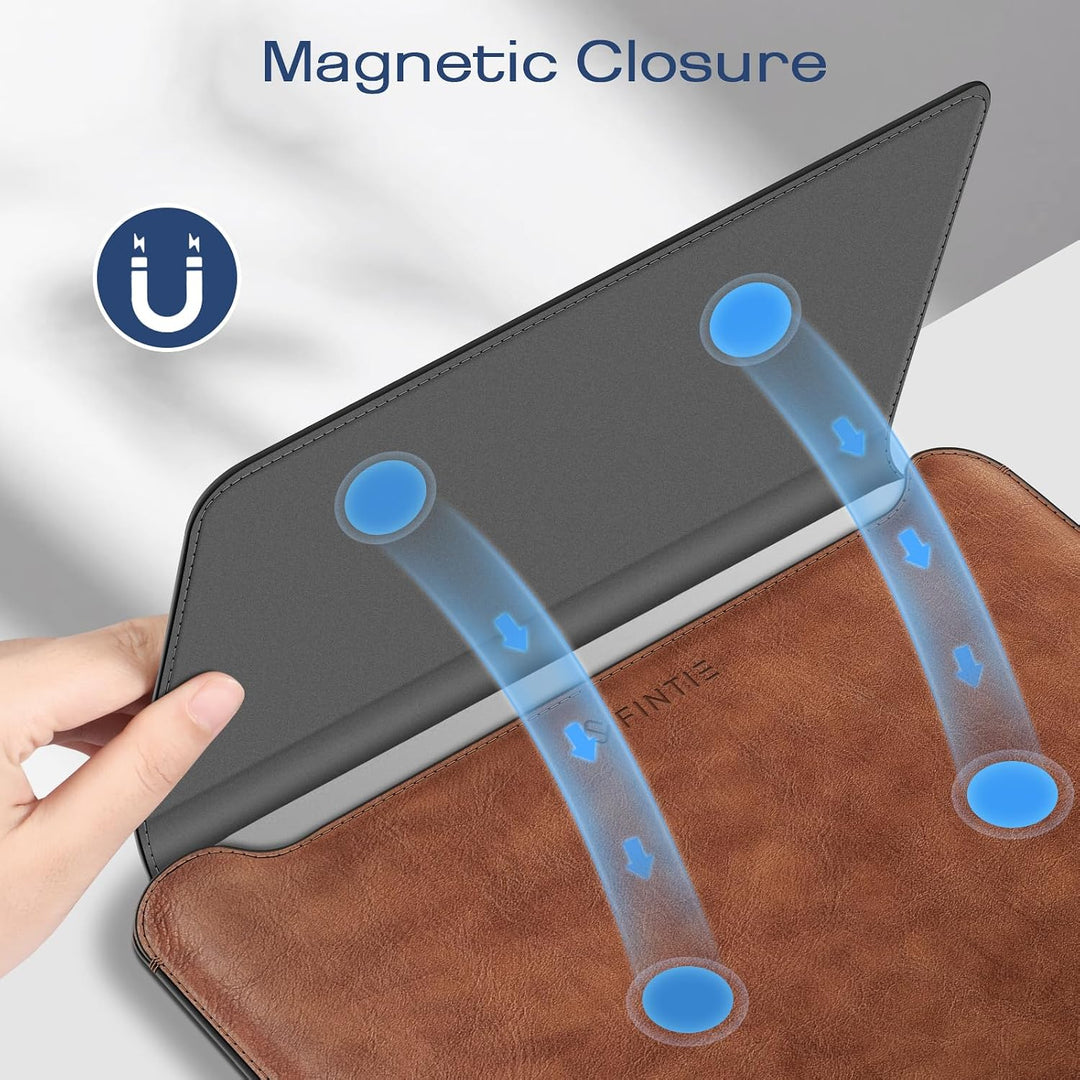 Fintie 13-14 Zoll Laptop Tasche mit Ständer Kompatibel mit MacBook Air 13.6 2024-2022, MacBook Air 1