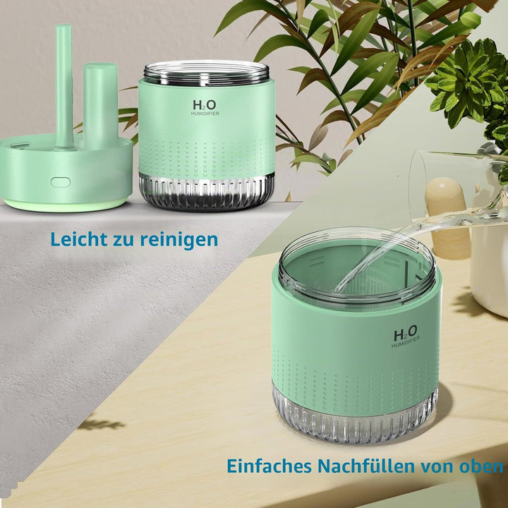 SZO Luftbefeuchter Mini-Luftbefeuchter Luftbefeuchter Für Den Innenbereich Mit Led-Licht, Auto-Off-F