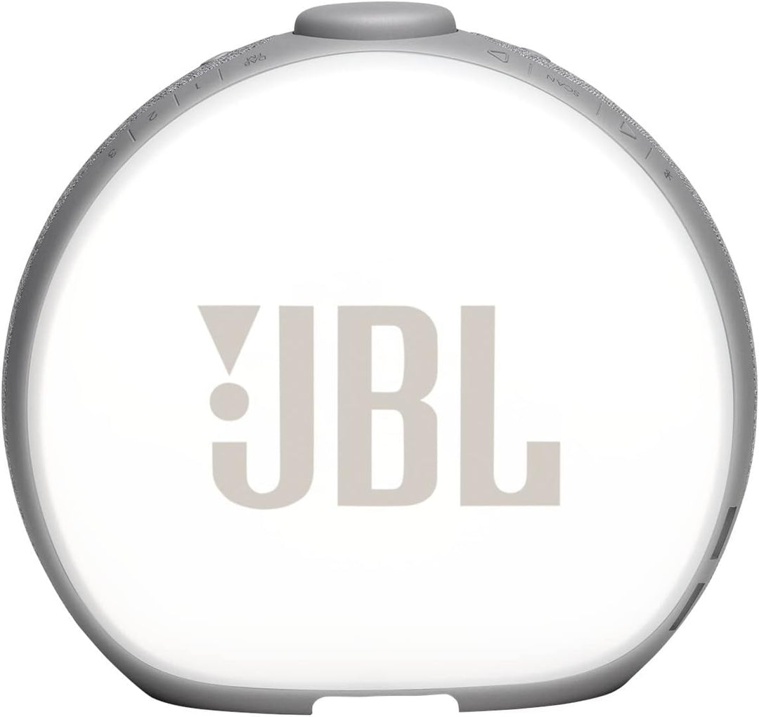 JBL Horizon 2 Radiowecker in Grau – Dual Wecksystem über Bluetooth, DAB+ und UKW Radio – LED Nachtli
