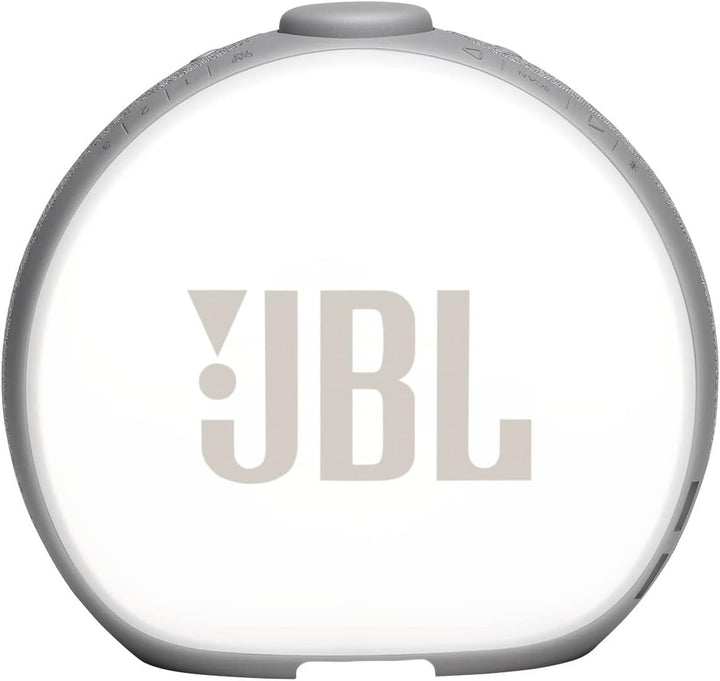 JBL Horizon 2 Radiowecker in Grau – Dual Wecksystem über Bluetooth, DAB+ und UKW Radio – LED Nachtli