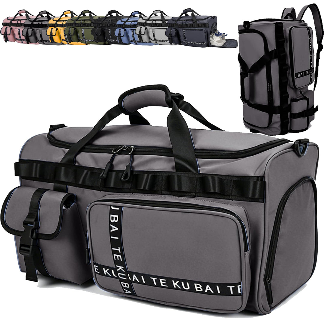 Reisetasche Damen Herren, 65L Wasserabweisende Sporttasche, Large Capacity Reise Tasche Gym Bag, mit