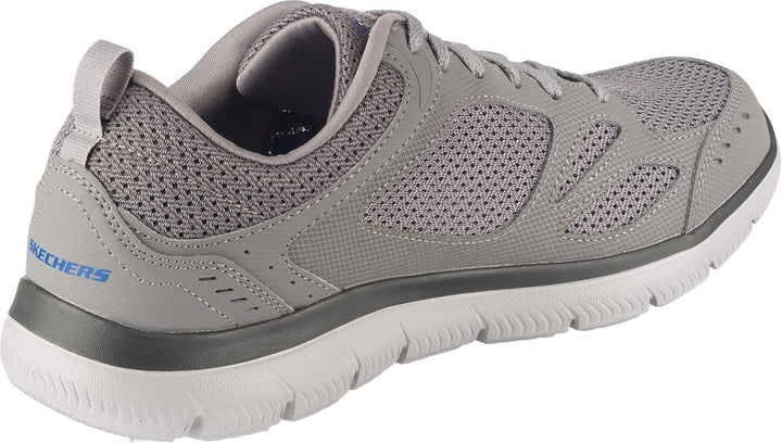 Skechers Herren Summits South Rim Sports Shoes 41 EU Gray Leather Mesh Trim, 41 EU Gray Leather Mesh