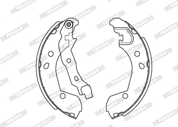 FERODO FSB649 Bremsbackensatz PREMIER - (4 Stück)