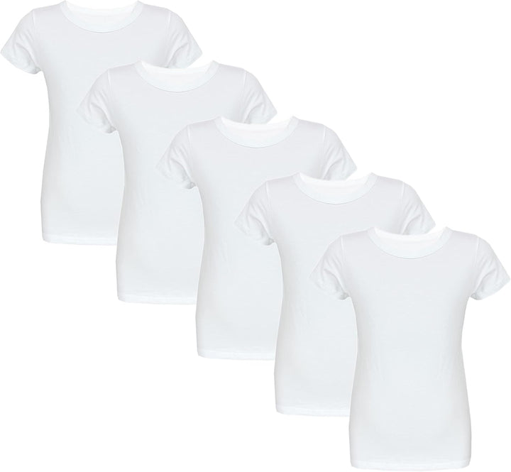TupTam Unterhemden Jungen – 5er Pack Kurzarm Kinder Unterhemden, Baumwolle, Bequem & Atmungsaktiv 10