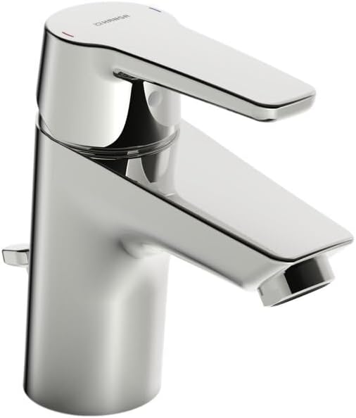 Hansa 51402293 Einhebelmischer/Waschtischbatterie HANSAPOLO DN15 | + Ablaufgarnitur und Zugbetätigun