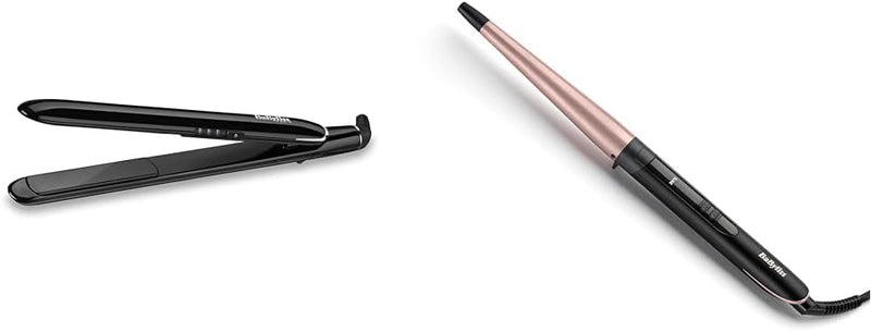 Babyliss Sleek Finish 230 Glätteisen 180°C - 230°C mit Abschaltautomatik ST255E & Rose Quartz Conica