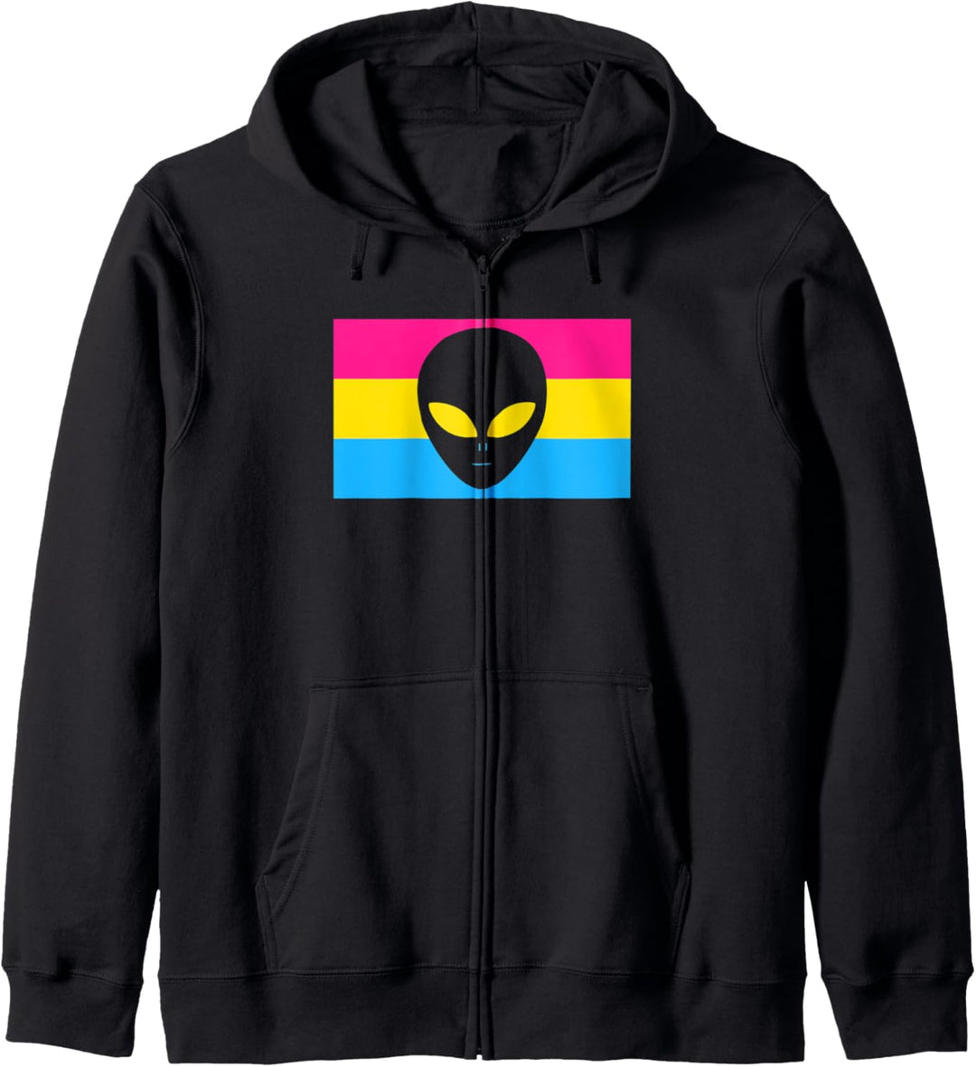 Weird Alien Head Trendy Pansexual Pride Flag Stuff Aesthetic Kapuzenjacke