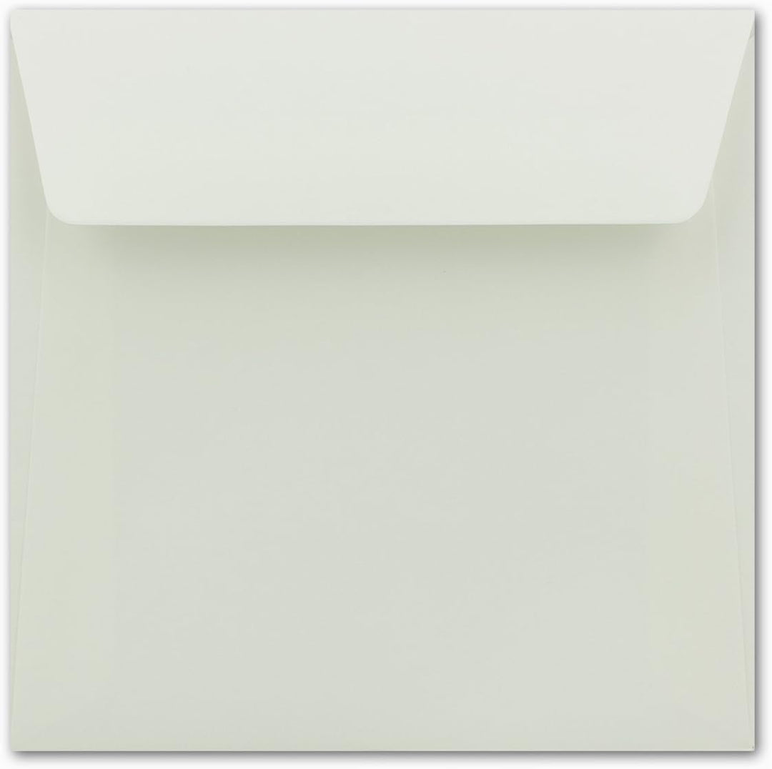 100 Briefumschläge in Creme - quadratische Kuverts 16 x 16 cm - Starke Qualität - 120 Gramm/m² - Haf