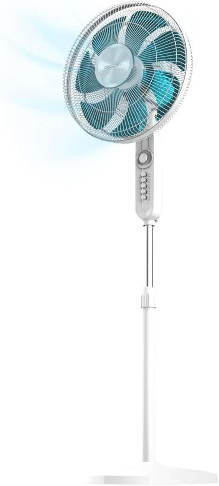 Cecotec Standventilator EnergySilence 610 Max Flow 70 W, 16 Zoll Durchmesser, 4 Geschwindigkeiten, 2