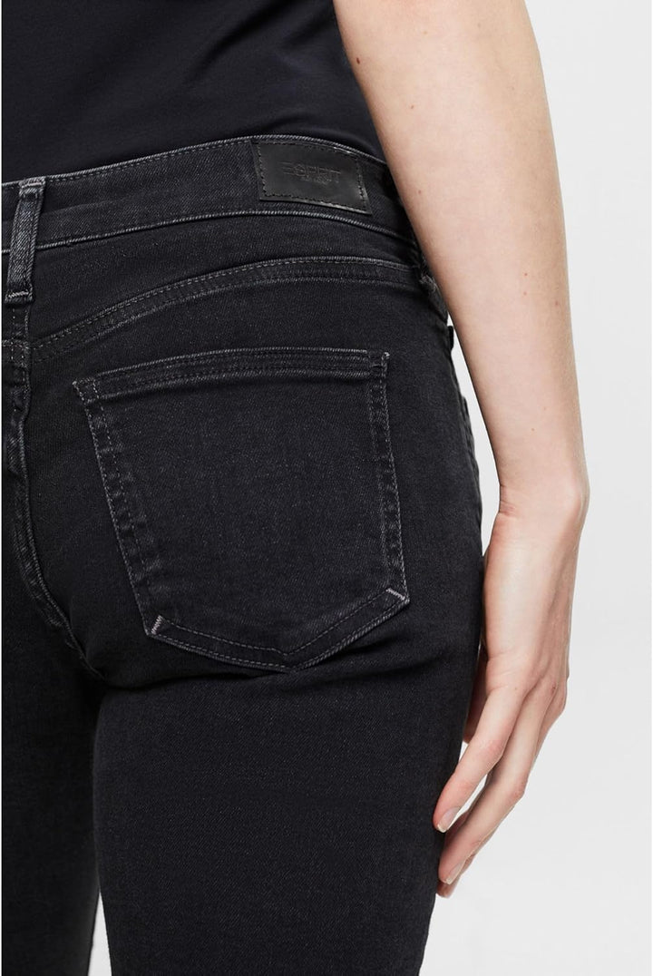 ESPRIT Schmal geschnittene Jeans mit hohem Bund