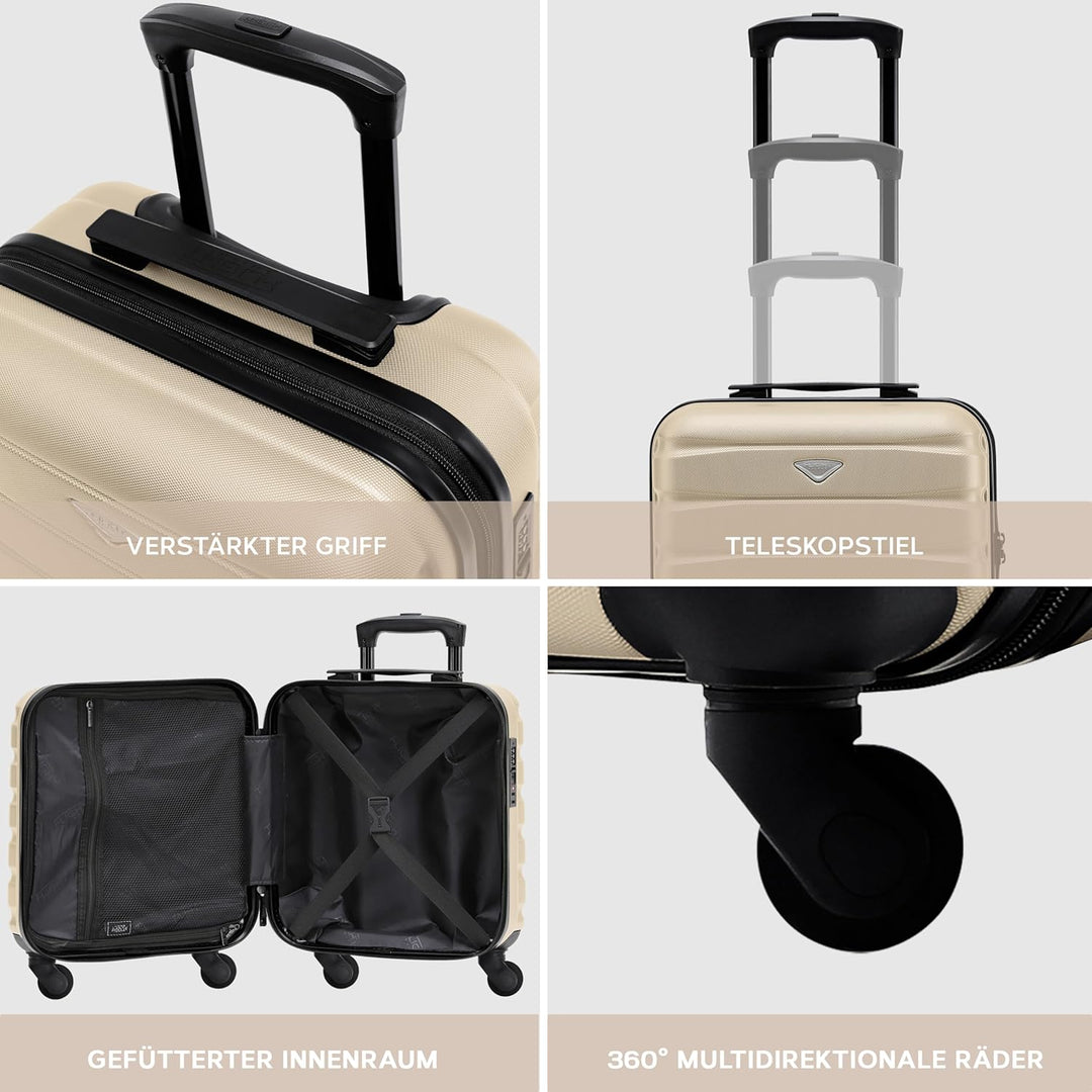 Flight Knight Leichtes, Starres Abs-handgepack Mit 4 Radern, Zugelassen Fur Uber 100 Fluggesellschaf