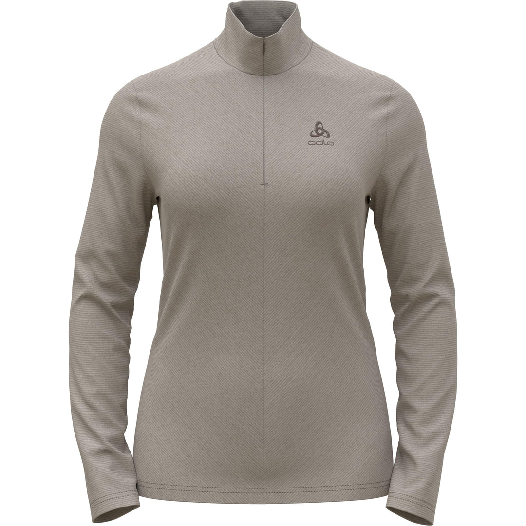 Odlo Damen Midlayer 1/2 Zip Roy Pullover L Beige, L Beige