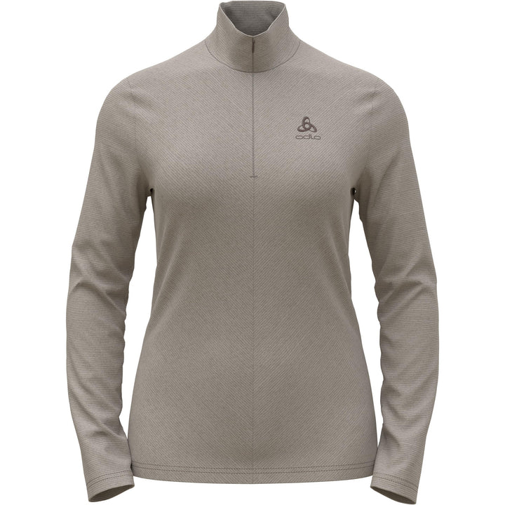 Odlo Damen Midlayer 1/2 Zip Roy Pullover L Beige, L Beige