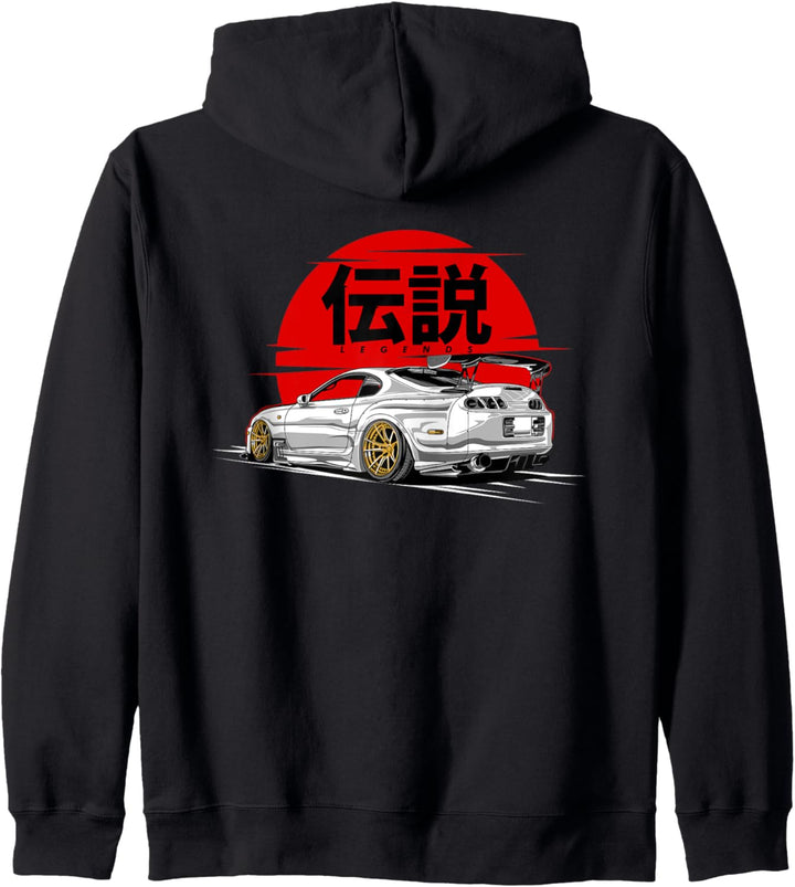 Japanese Domestic Market Tuning Turbo Boost Auto JDM Kapuzenjacke
