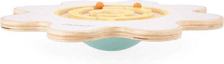 Janod - Sweet Cocoon Balance Board Blume Spielzeug aus FSC-Holz - Fördert Gleichgewichtssinn und Kon