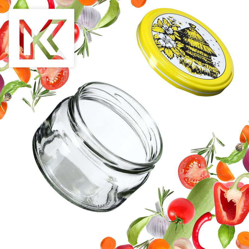 KADAX kleine Einmachgläser 250 ml, Marmeladengläser mit Deckel, Luftdichte Gläschen zum Verschenken,