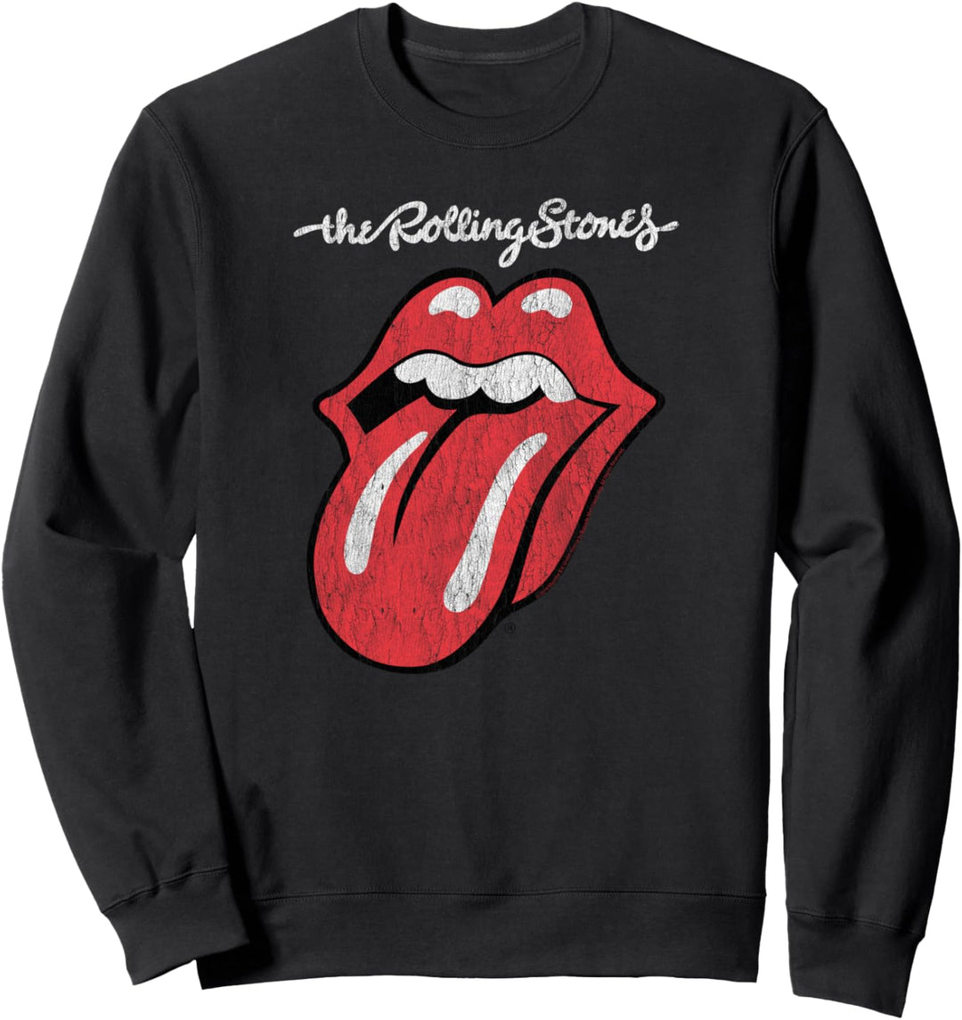 Rolling Stones Offizielle Script Zunge Sweatshirt
