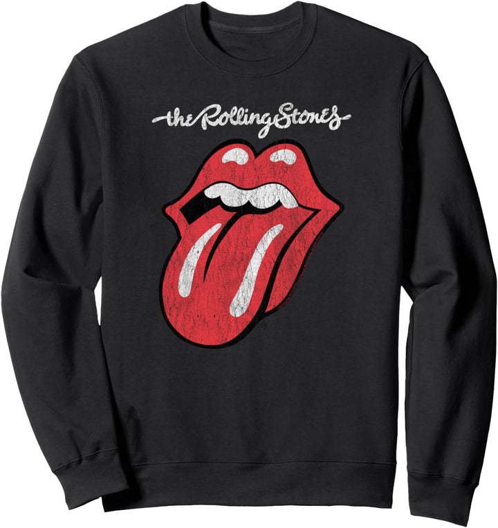 Rolling Stones Offizielle Script Zunge Sweatshirt